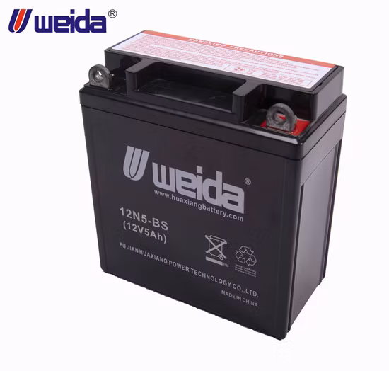 12n5-BS 12V5ah Célula de Gel Selada de Fábrica Ativada Bateria Powersports de Alto Desempenho