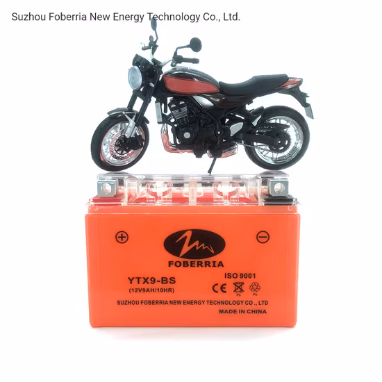Ytx9-BS 12V9ah/10hr bateria de lítio para motocicleta/bateria de alta potência/bateria Powersports