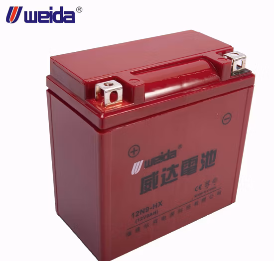 Bateria de motocicleta 12n9/12V9ah/Bateria de alta potência/Bateria de chumbo-ácido/Bateria de esportes elétricos