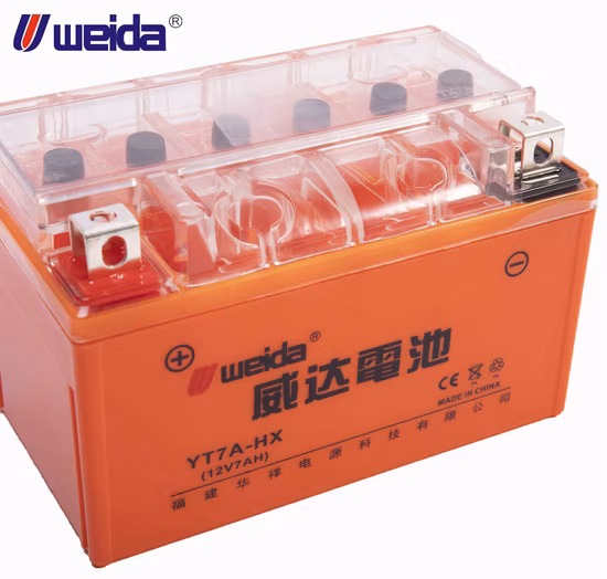 Bateria de motocicleta Ytx7-BS/12V7ah/Bateria de alta potência/Bateria de chumbo-ácido/Bateria de esportes elétricos