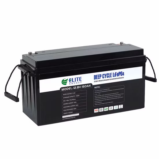 Elite OEM Lithium Ion Pack 12V 12.8V 100ah 200ah 300ah 400ah LiFePO4 Baterias Solares de Lítio Recarregáveis ​​para RV/EV/Iate/Caravana/Ess